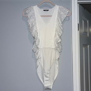 Xs shein white body suit